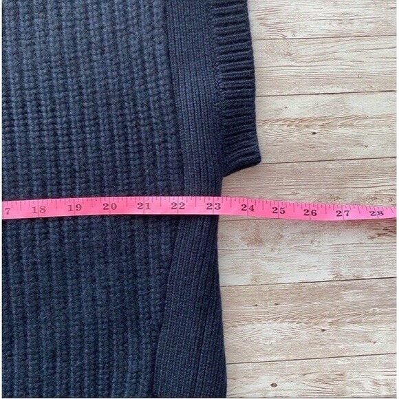 Kit & Ace Follen Cashmere Chunky Knit Oversized Sweater Tunic Top Lux Navy S/M - Picture 7 of 12